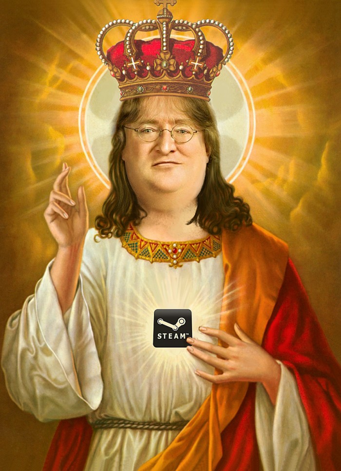 Gabe Newell Santo
