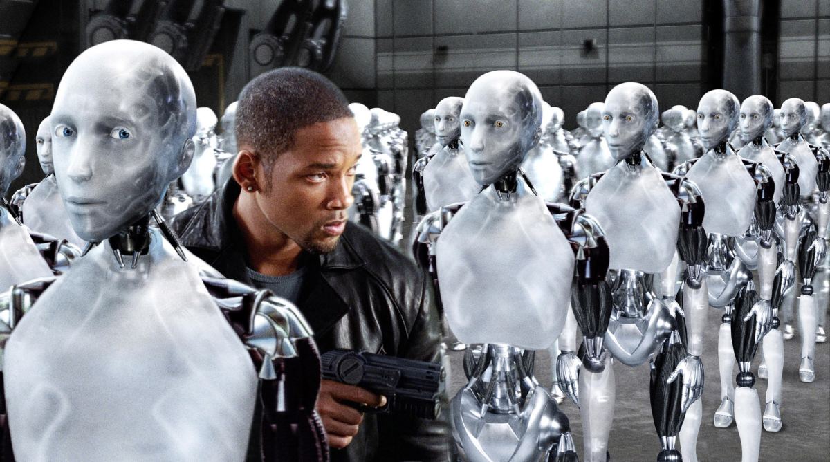 I robot muestra una rebelión de robots. No es tan apocalíptica como Terminator, pero...