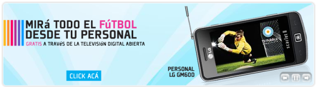 Celular LG con TV en Argentina