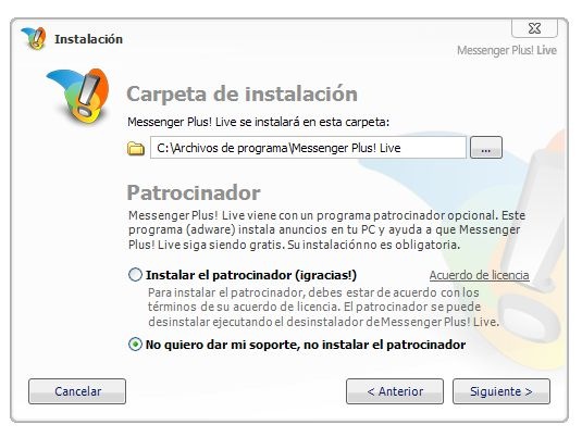 INSTALAR MSN PLUS instalar msn plus: