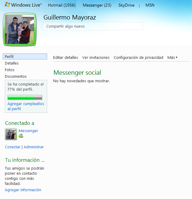 La red social de Windows Live Messenger