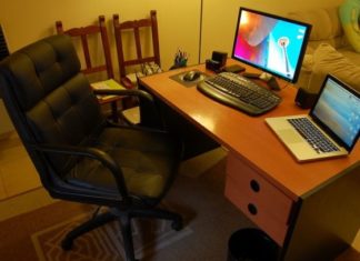 El escritorio de Cristian Beckerle