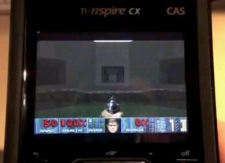 Jugando a Doom 2 en una… calculadora