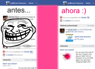 Sacar la barra lateral de "chusmeríos" de Facebook