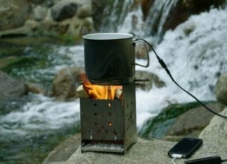 Cargar un celular con fuego (casi literalmente)