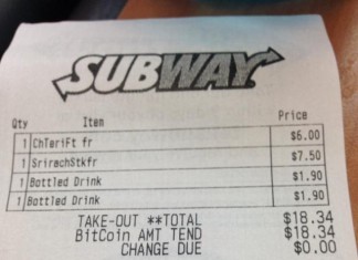 Bitcoins en la vida real