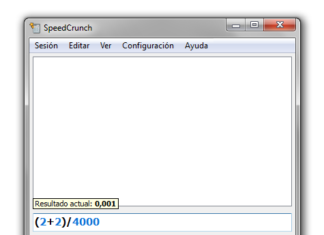 De esta no se vuelve: SpeedCrunch