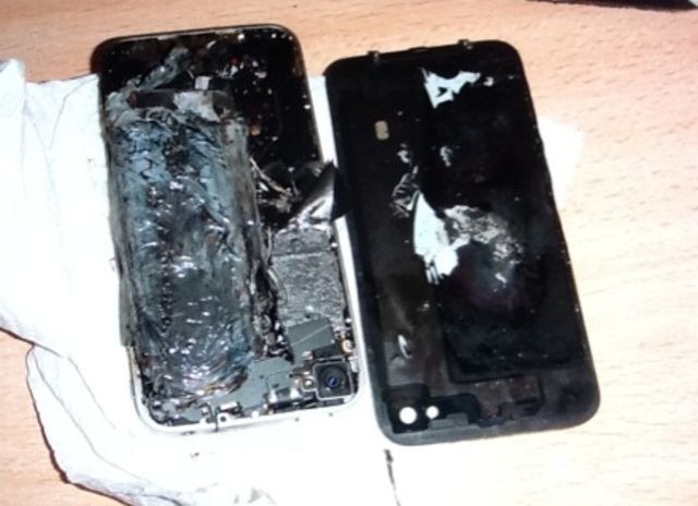 iPhone 4 quemado