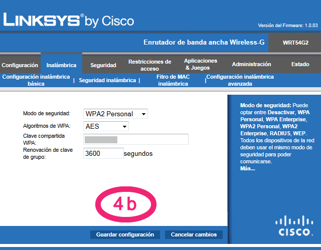 Password Cisco WiFi