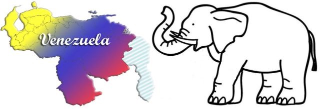 Venezuela con forma de elefante